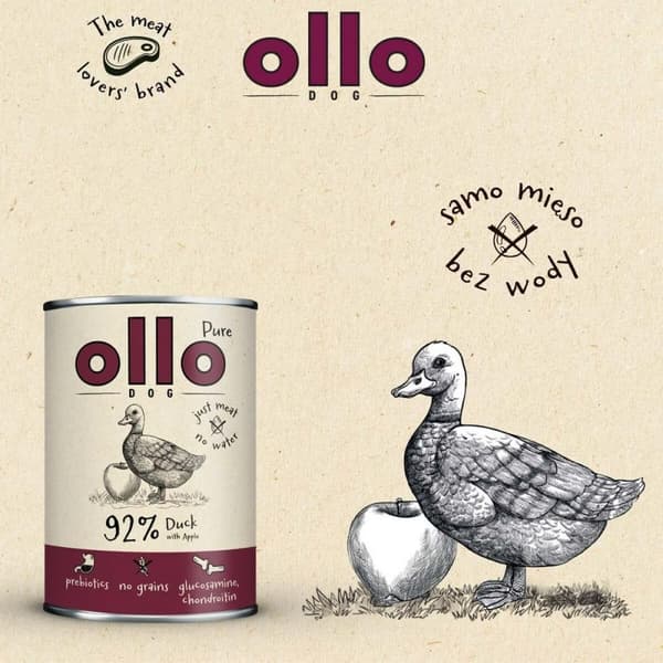 Kostea ruoka Ollo