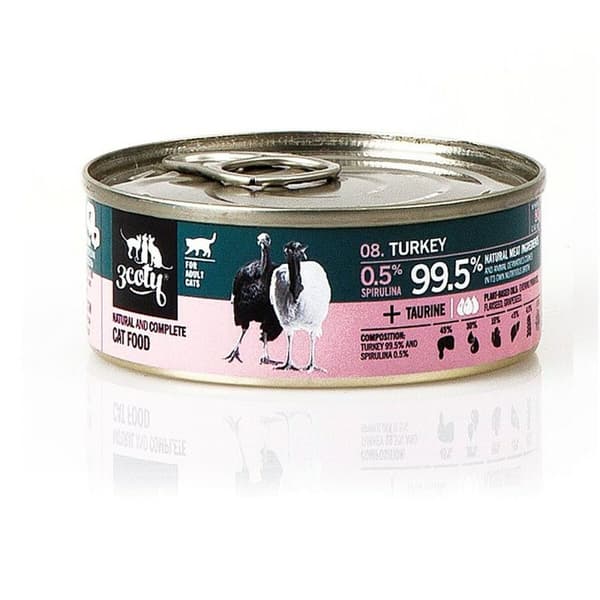 Kattmat 3COTY Kalkon 80 g