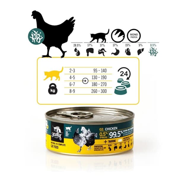 Kattmat 3COTY Kyckling 80 g