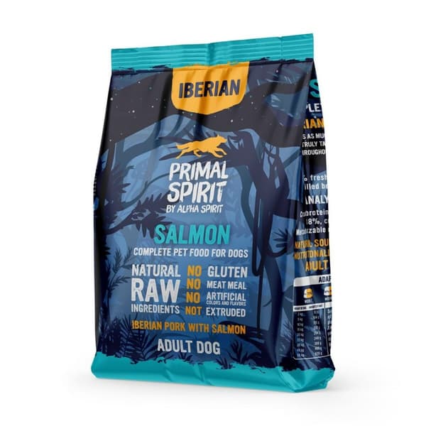 Foder Primal Spirit Iberian 70% Salmón Lax 1 kg Vuxen