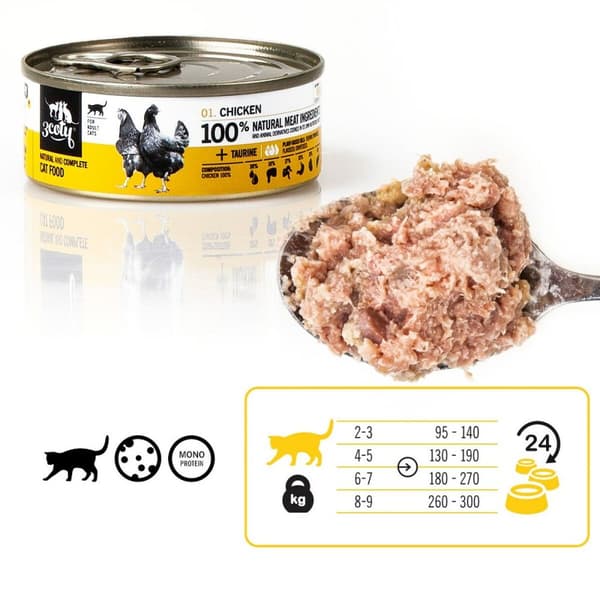 Kissanruoka 3COTY Kana 80 g