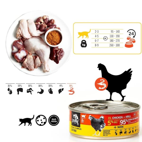 Kissanruoka 3COTY Kana 80 g
