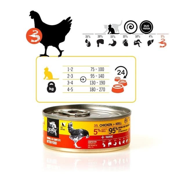Kissanruoka 3COTY Kana 80 g