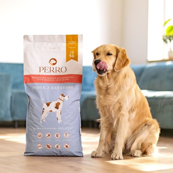 Rehu PERRO Turkey with sweet potatoes Medium and large breeds Turkki 12 kg Aikuinen 12,7 KG