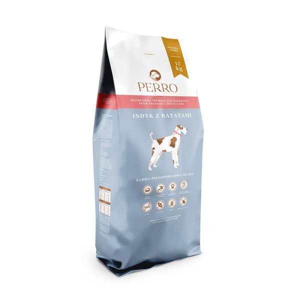 Rehu PERRO Turkey with sweet potatoes Medium and large breeds Turkki 12 kg Aikuinen 12,7 KG