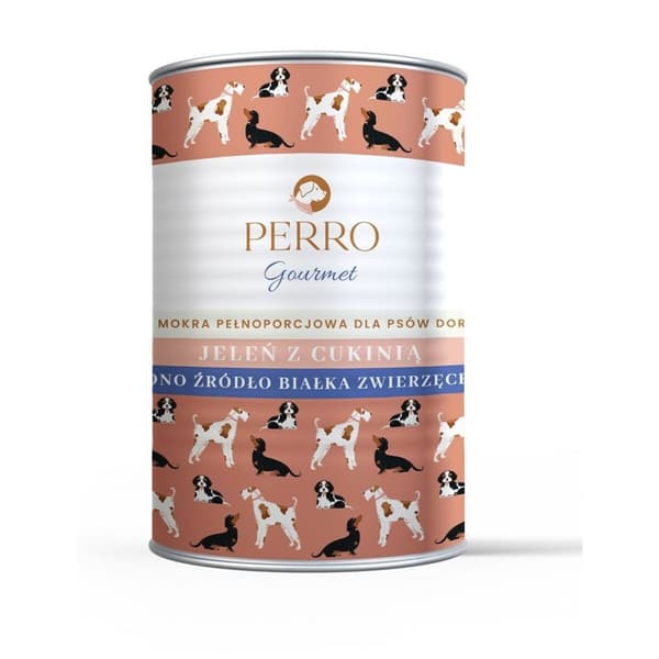 Kostea ruoka PERRO Gourmet Deer with zucchini Peura 400 g