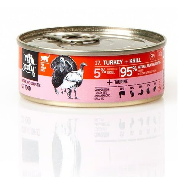 Kattmat 3COTY Kalkon 80 g