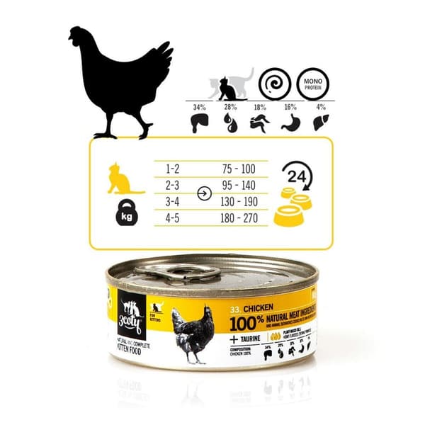 Kattmat 3COTY Kyckling 80 g