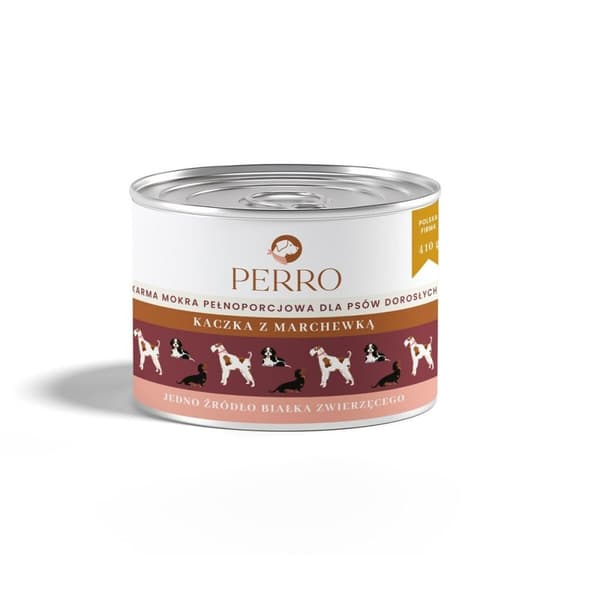 Våt mat PERRO Duck with carrot Anka 410 g