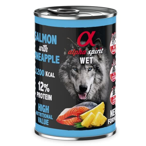 Kostea ruoka Alpha Spirit ALPHA SPIRIT WET Lohi 400 g