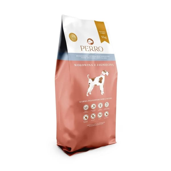 Rehu PERRO Beef with lamb Medium and large breeds Nauta 1 kg Aikuinen
