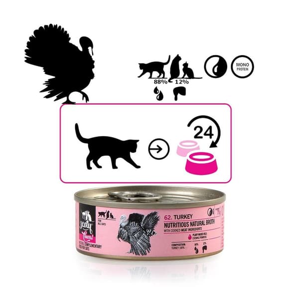 Kissanruoka 3COTY Turkki 75 g