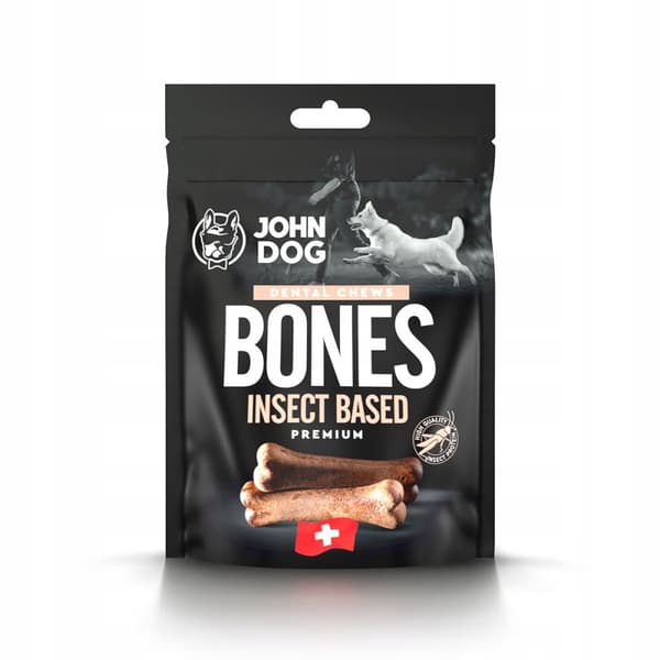KOIRAN HERKKULUUT HAMMASPURULAT PEHMEÄT HYÖNTEISPOHJAISET AARRE John Dog 120g
