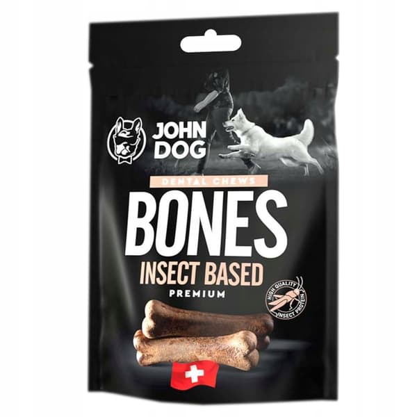 KOIRAN HERKKULUUT HAMMASPURULAT PEHMEÄT HYÖNTEISPOHJAISET AARRE John Dog 120g