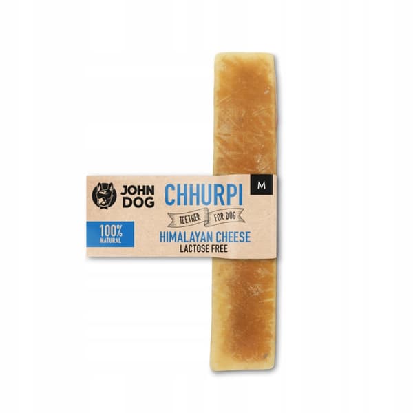 Himalajan juustolla maustetut chhurpi-koiran puruluut, herkkuaarre, John Dog, koko M