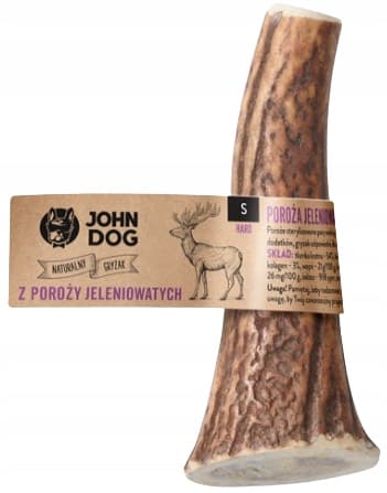 NATURLIGT TUGGBITT MED HJORTVIN FÖR HUNDAR HÅRT S John Dog ca 9 cm