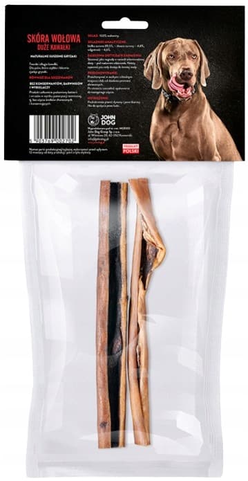 TORKADE TUGGBITAR FÖR HUND MED NÖTKÖTTSHUD TREASURE John Dog 2 bitar