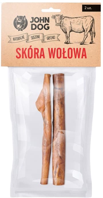 TORKADE TUGGBITAR FÖR HUND MED NÖTKÖTTSHUD TREASURE John Dog 2 bitar