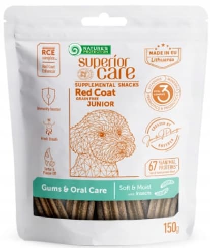 Nature's Protection hundegodbidder JUNIOR DENTAL INSEKTER 150 g