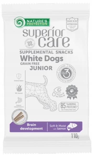 Nature's Protection snacks JUNIOR hundgodis LAX KABANOS 110 g