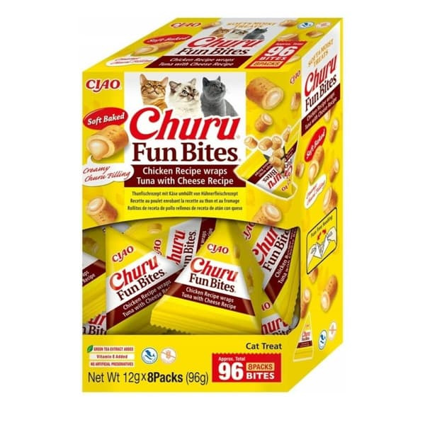 Snack for Cats Inaba Churu Fun Bites Kyckling 8 x 12 g