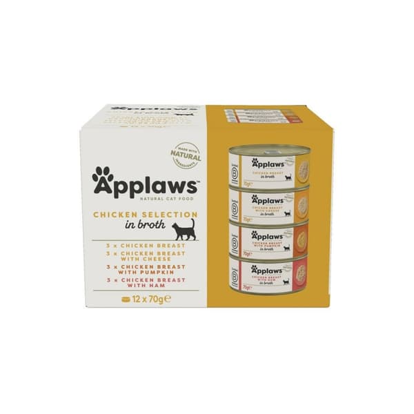 Kattemad Applaws Chicken Selection in Broth Kylling