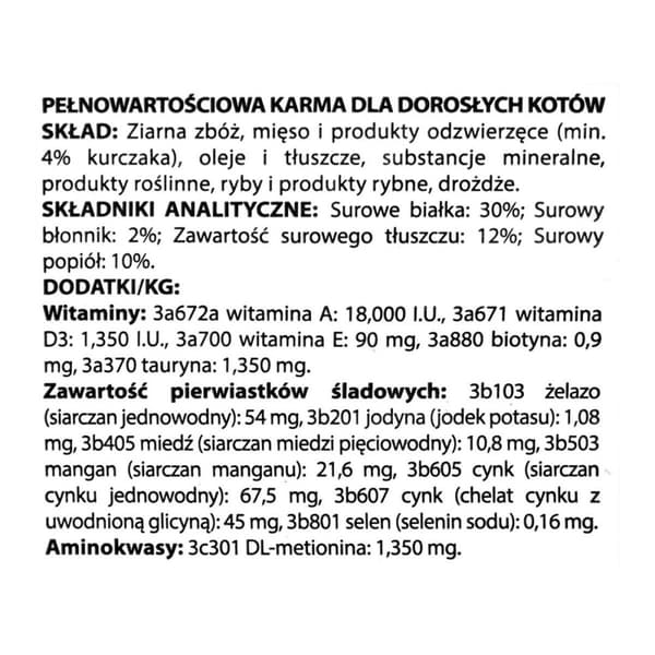 Kattmat Divinus Meat Vuxen Kyckling 2 Kg