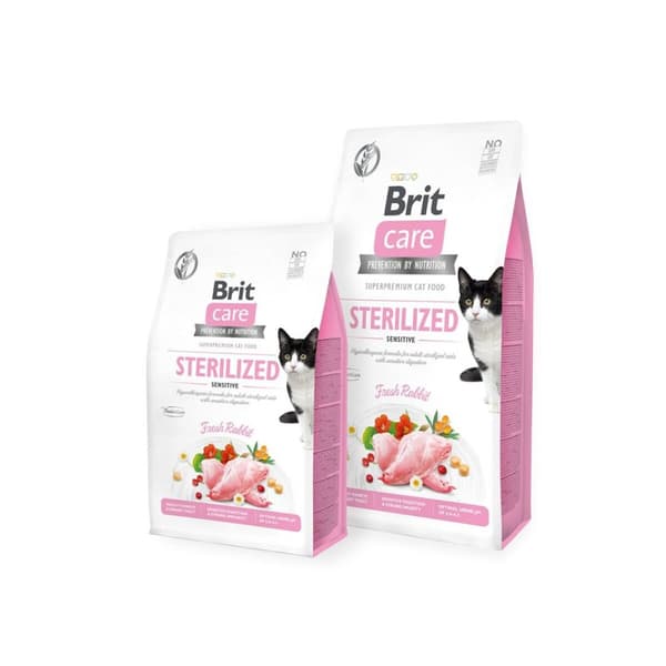 Kattmat Brit Care Grain Free Sterilized Sensitive Vuxen 7 kg