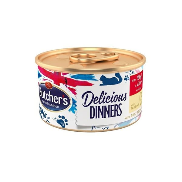 Kattmat Butcher's Delicious Kalvkött Lever 85 g