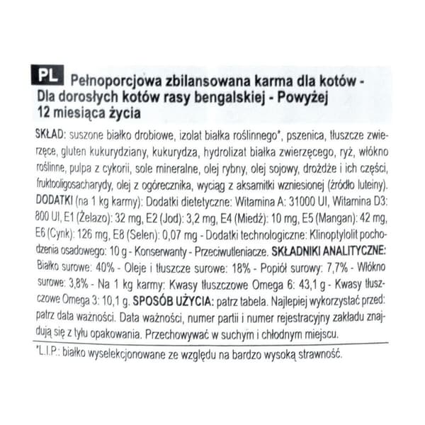 Kattmat Royal Canin Bengal Adult Vuxen Grönsak Fåglar 2 Kg