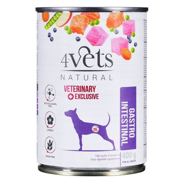 Våt mat 4VETS Vuxna hundar Kalkon 400 g