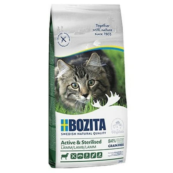 Kattemad Bozita Active & Sterilised Kylling Lam 2 Kg