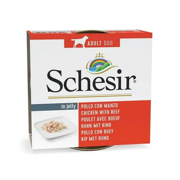 Våt mat Agras Pet Foods SCHESIR in jelly Chicken with beef Kyckling 150 g