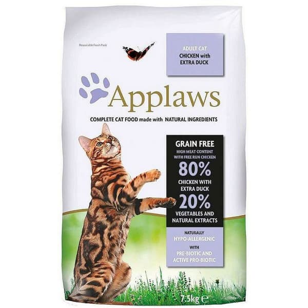 Kattmat Applaws Adult Vuxen Kyckling Anka 7,5 kg