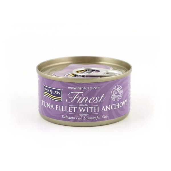 Kattmat FISH4DOGS FISH4CATS Tuna fillet with anchovy Fisk 70 g