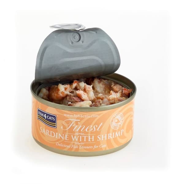 Kattmat FISH4DOGS FISH4CATS Sardine with shrimp Fisk 70 g