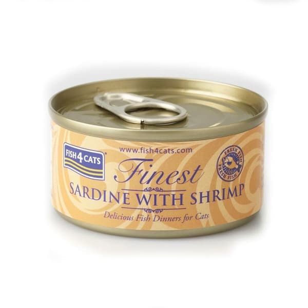 Kattmat FISH4DOGS FISH4CATS Sardine with shrimp Fisk 70 g