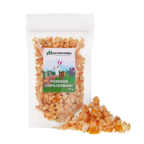 Kaninmat Factoryherbs Freeze-dried tomato Chinchilla Marsvin Hamster Råtta Mus Gnagare Fåglar