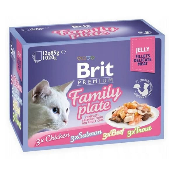 Kattmat Brit Premium Family Plate 12 x 85 g