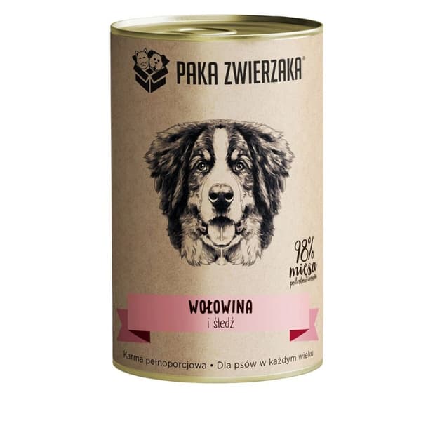 Våt mat Paka Zwierzaka Beef and herring Nötkött 400 g