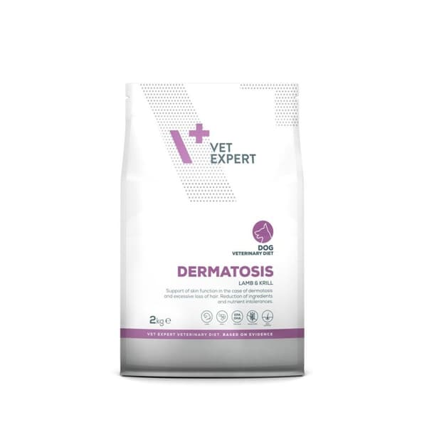Foder VETEXPERT Dermatosis Dog Lamb & Krill Lam 2 Kg