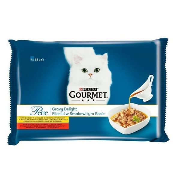Kattemad Purina GRMT Perle Kylling Oksekød 4 x 85 g