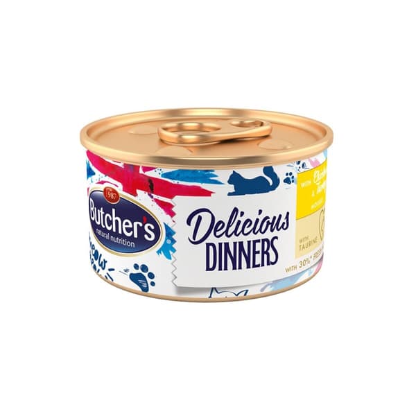 Kattemad Butcher's Delicious Dinners Kylling Kalkun 85 g