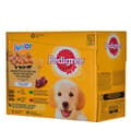 Miniatyrbillede 1 af 4: Våd mad Pedigree unior Selection Kylling Oksekød Lam Fugle 100 g 12 x 100 g