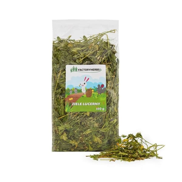 Kaninfoder Factoryherbs Alfalfa herb Chinchilla Marsvin Hamster Rotte Mus Gnavere Fugle
