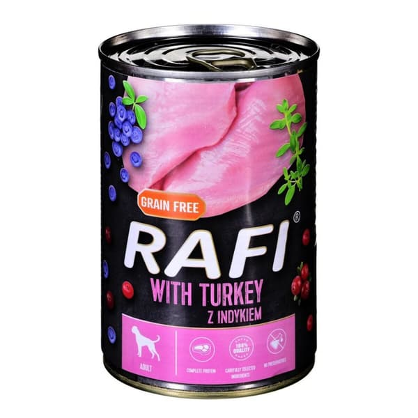 Kostea ruoka Dolina Noteci Rafi Turkki 400 g