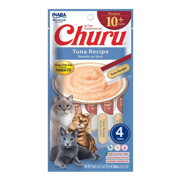 Snack for Cats Inaba Churu Senior Tuna Recipe Fisk