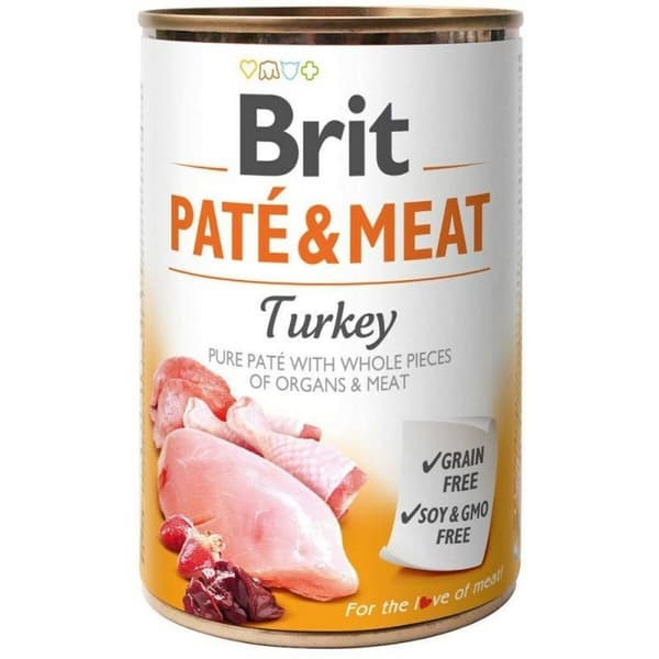Våd mad Brit Paté & Meat Turkey Kalkun 400 g