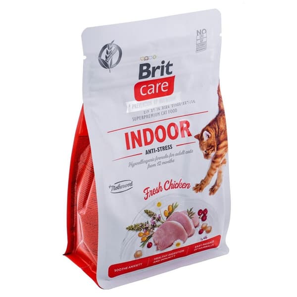 Kattmat Brit Care Grain-Free Adult Indoor Anti-Stress Vuxen Kyckling 400 g