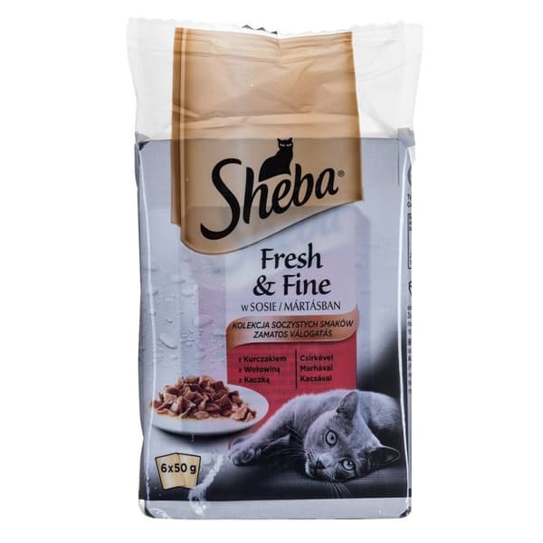 Kattmat Sheba Kyckling Kalvkött